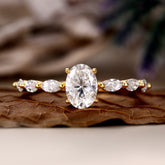 ALORA Four-Prong Oval Cut Solitaire Engagement Ring